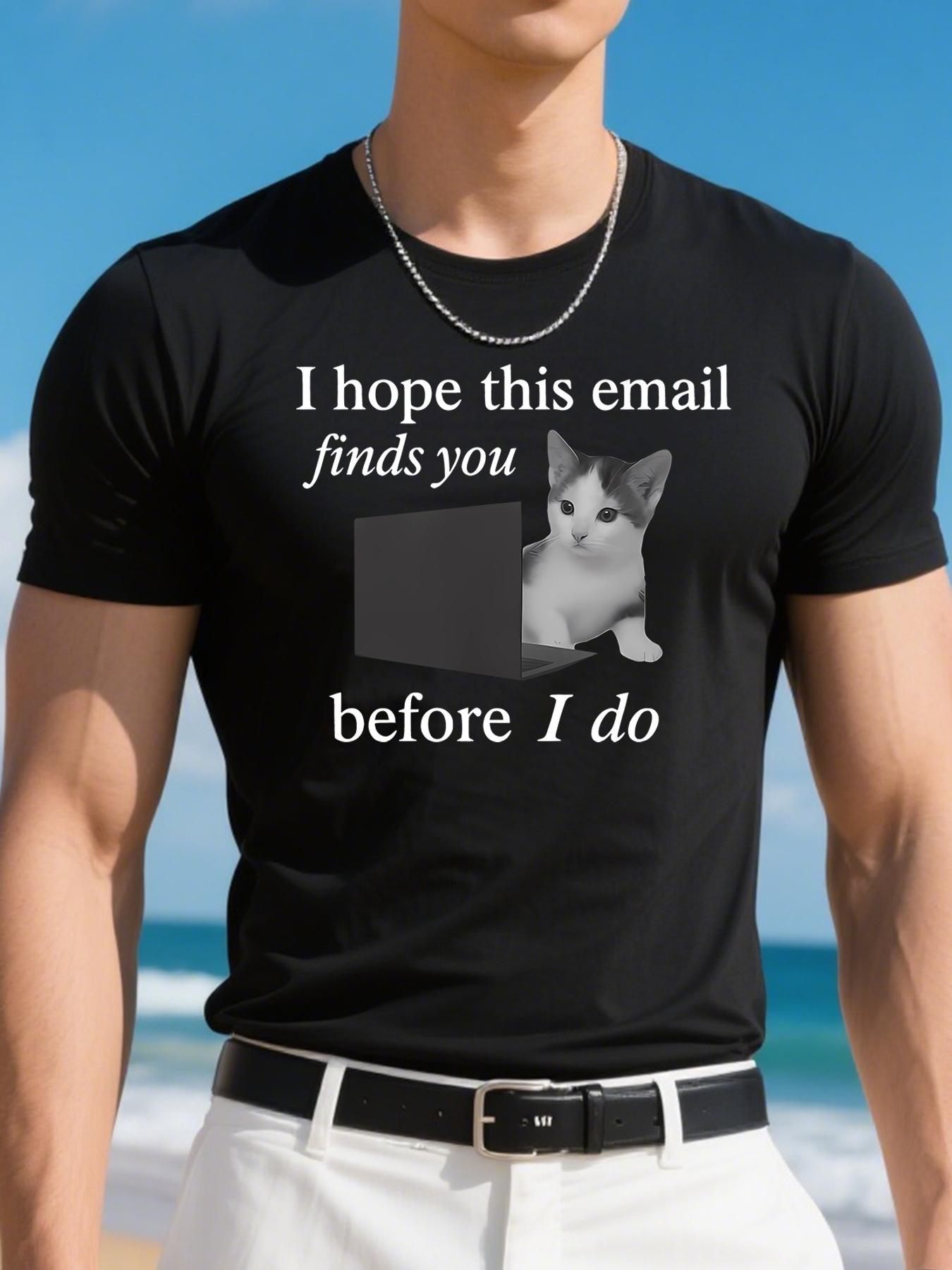 Funny Cat Meme T-Shirt - Brain Rot M