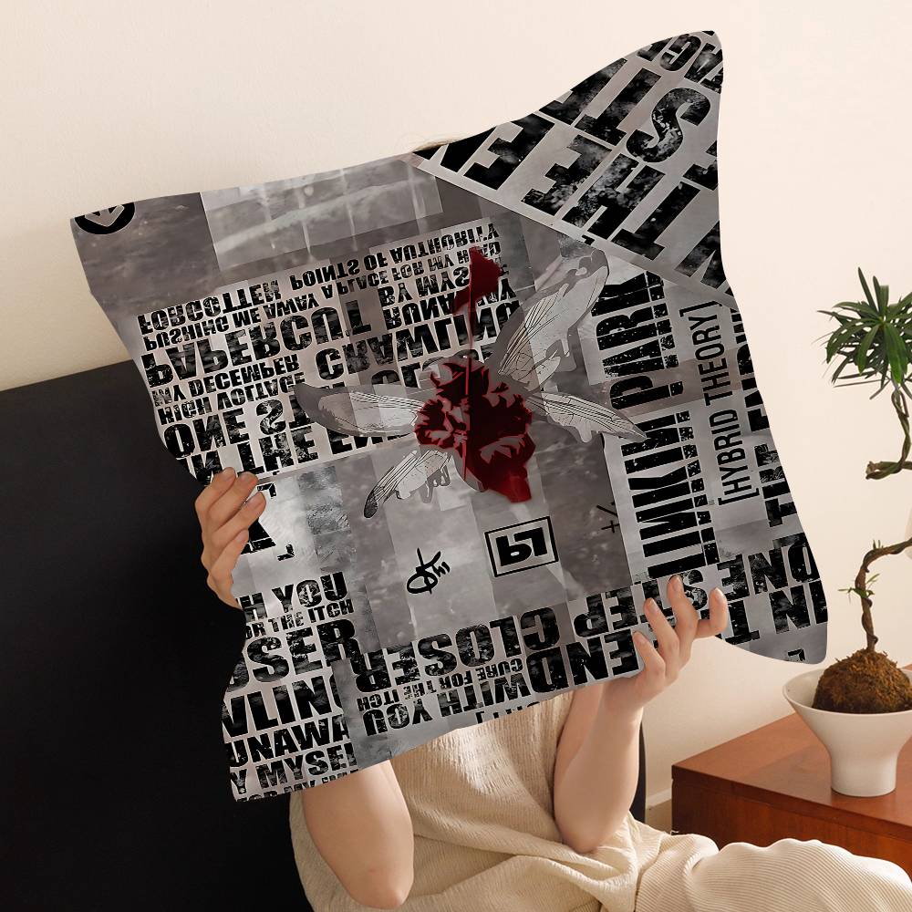 Band L-Linkin Cool P-Park Pillow Cushion Cover Pillowcase Living Room Sofa Home Decor