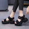 Frühlingsplattform Dad-Sandalen neue High-Heel-Klettverschluss-Strand-Freizeit-Sport-Römerschuhe