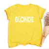 Blonde T Shirts Women Casual Top Tee Summer Fashion Tumblr Graphic T Shirt Harajuku Grunge Tops