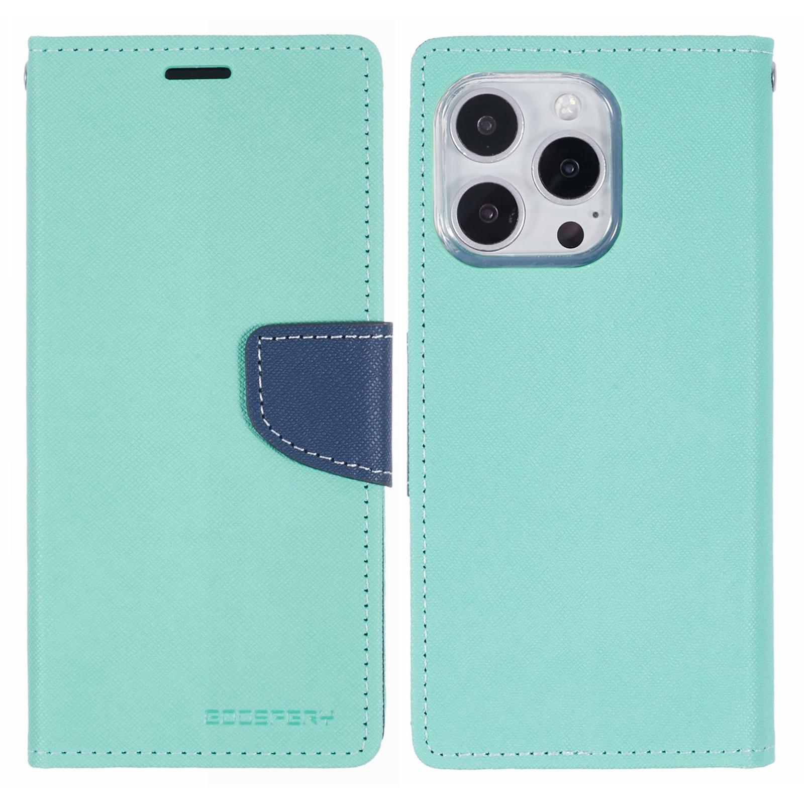 

MERCURY GOOSPERY For iPhone 16 Pro Max Case PU Leather Wallet Phone Cover F