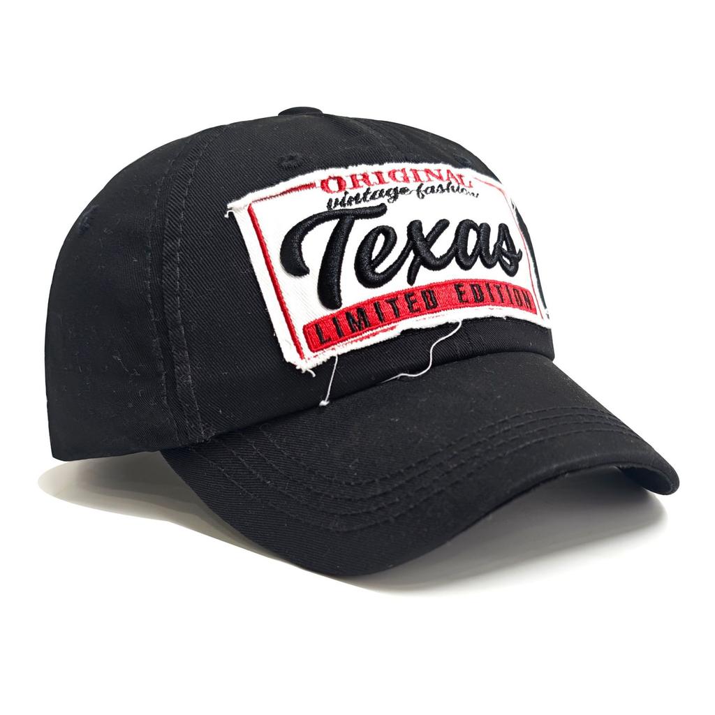 JYL TS DIY Texas Baseball Cap Vintage Unisex Hat Cotton Twill