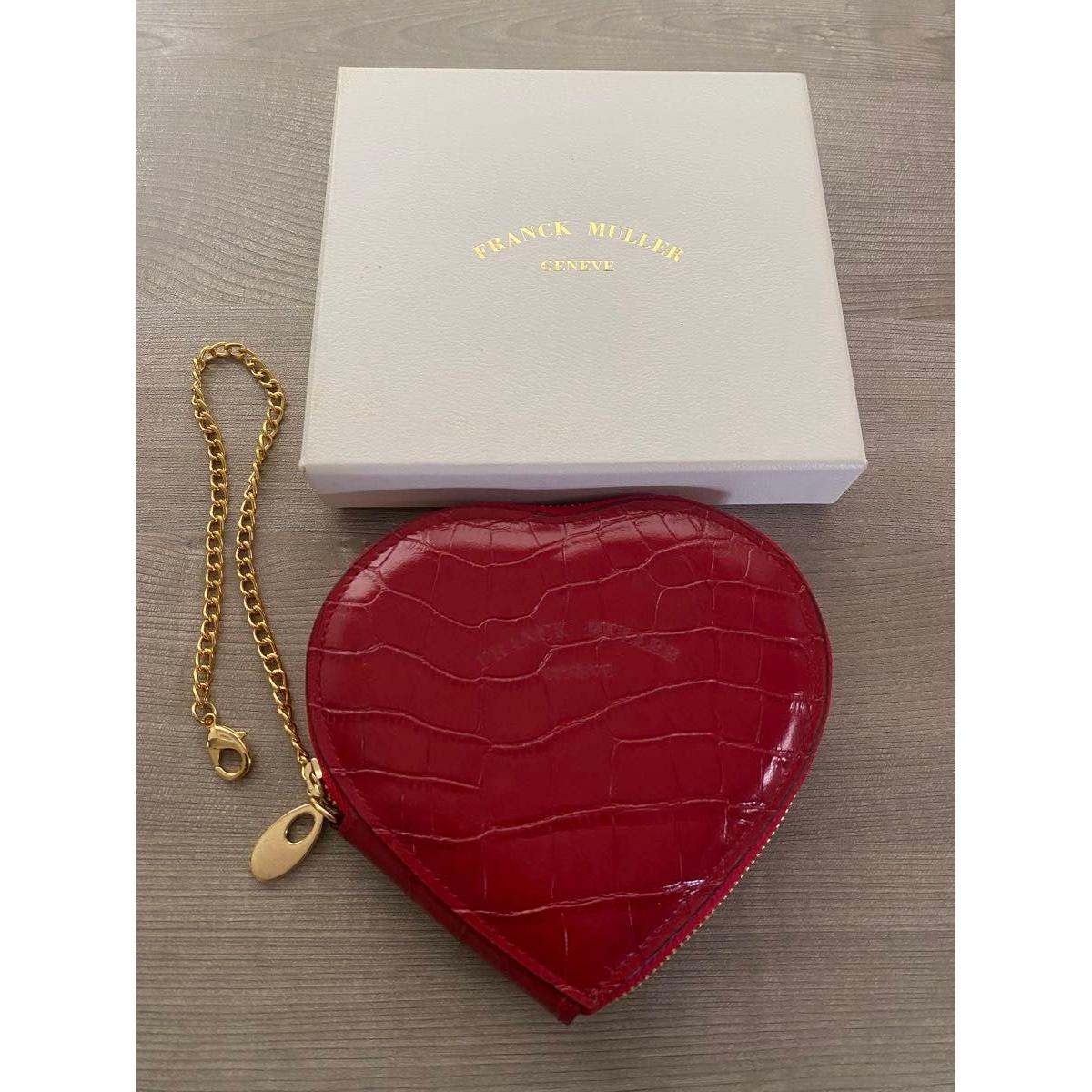 Used Super Rare New Unused FRANCKMULLER Franck Muller Pouch Watch Case Accessories Trinket Case Heart Red