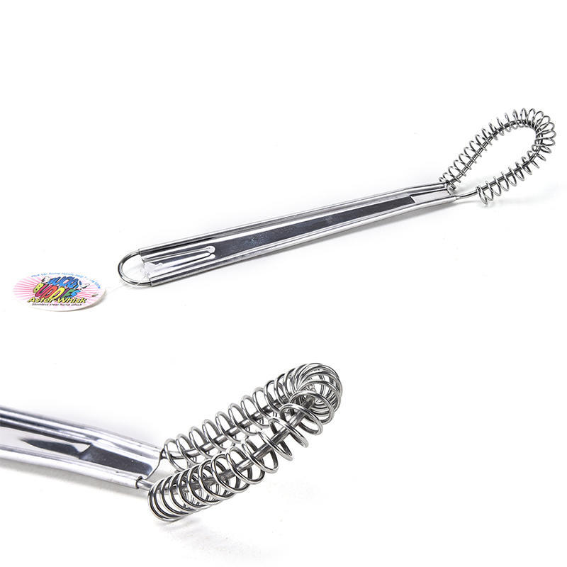 2016  Cooking Tools Steel Egg Beater Mini Whisk Milk Frother Foamer Coffee Mixer Spring Sauce Blender Accessoire De Cuisine