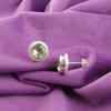 Green Amethyst Gemstone 925 Silver Push Back New Stud Friendship Day Earrings EE-147-1