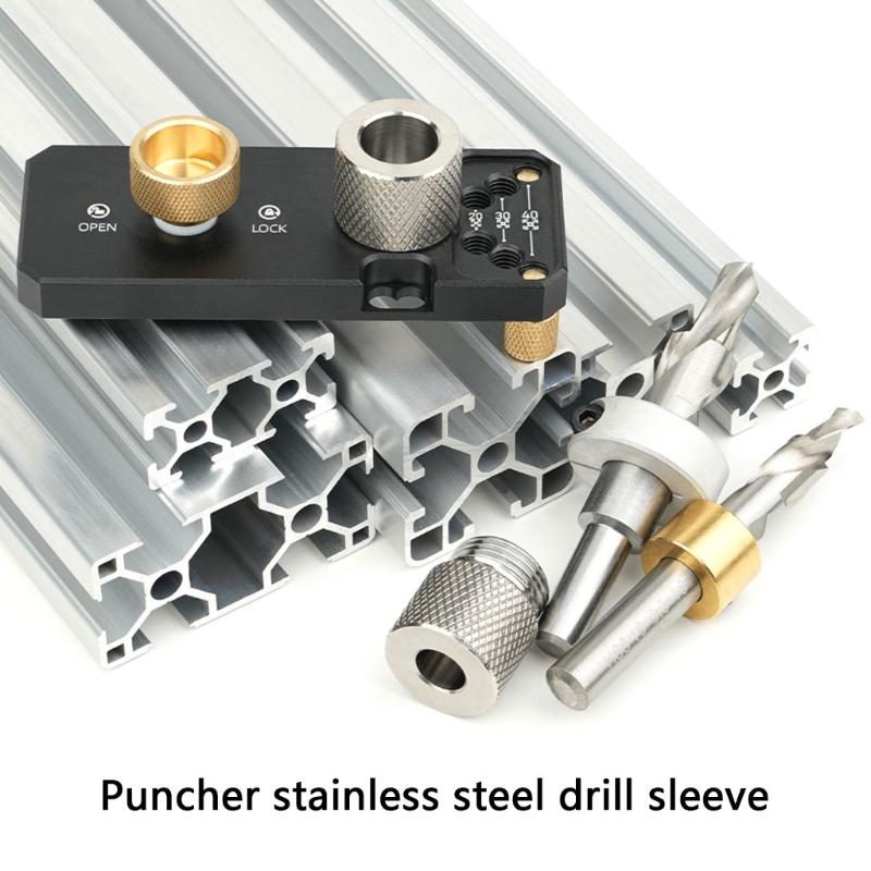 Woodworking Doweling Jig Drill Bushing 6/8/10/14mm Pocket Hole Jig Drill Sleeve Drill Guide Hole Locator Drilling Bit
