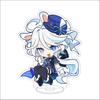 10CM Anime Genshin Impact Figure Stand Model Furina de Fontaine Cute Desk Decor Standing Sign Gifts