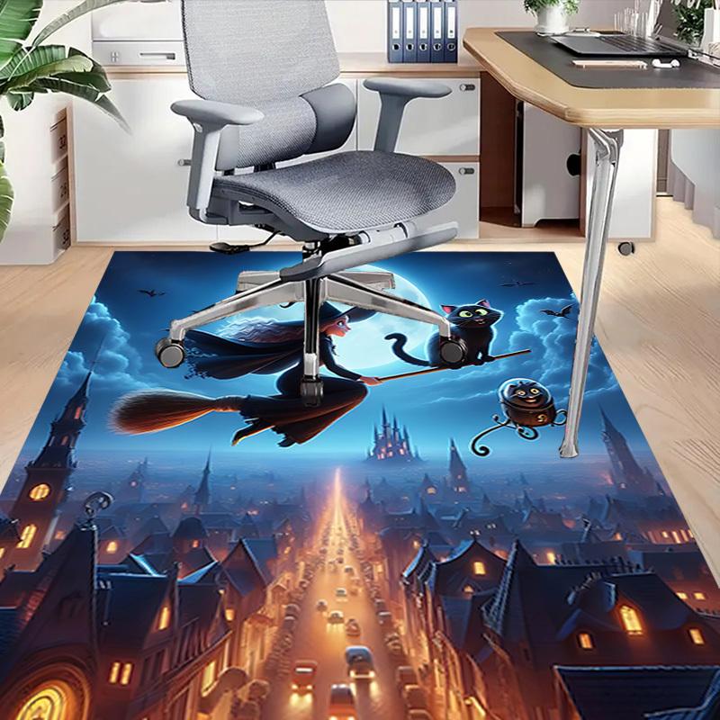 1PC Witchcraft Halloween Extra Large Non Slip Floor Carpet, Office, Family, Bedroom, Studio Large Area Rug Indoor Rugs