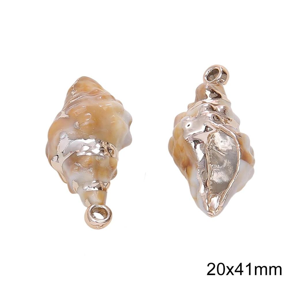 1-10Pcs Acrylic Imitation Shell Pendant For DIY Necklace Bracelet Earrings Jewelry Making Craft Accessories