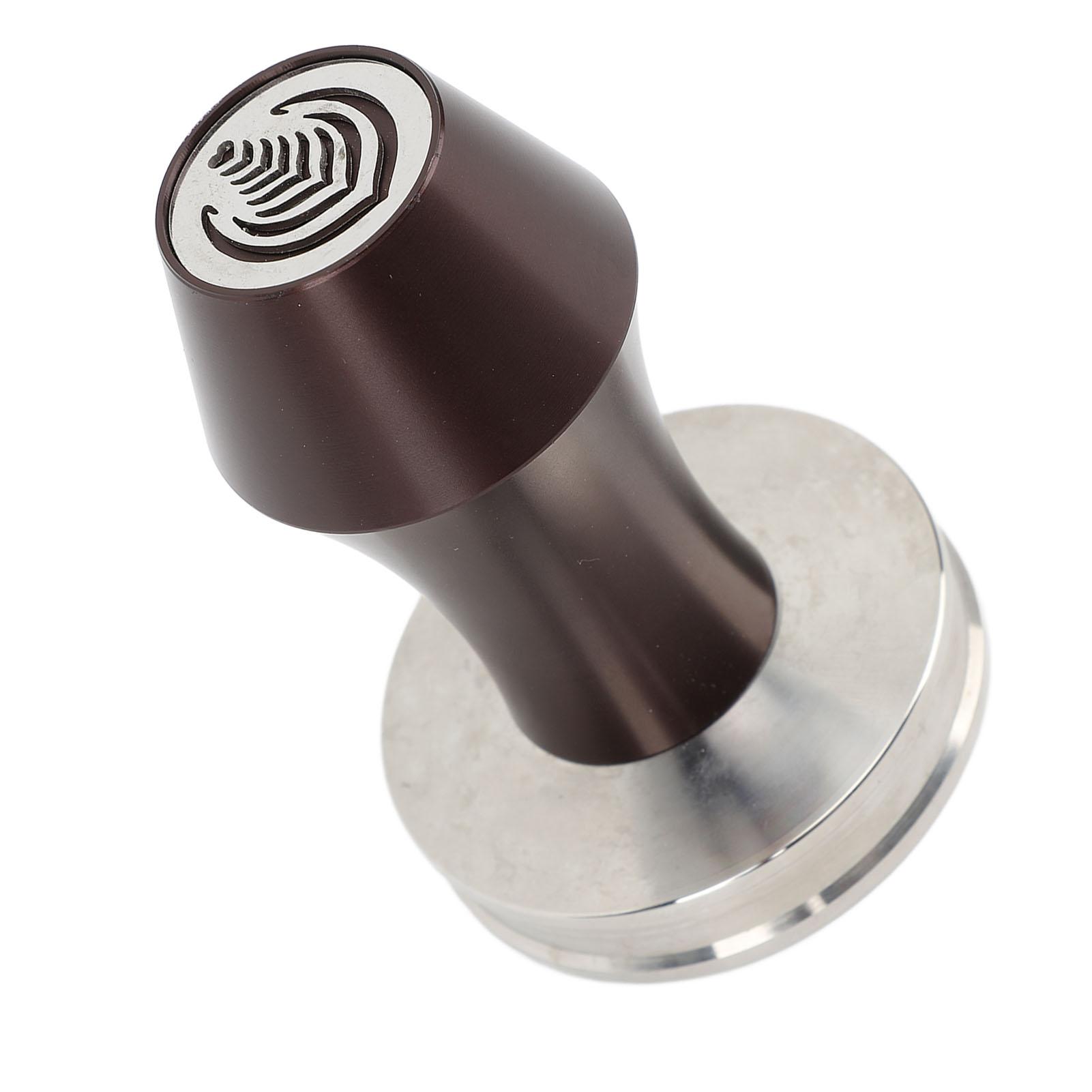 

58mm Coffee Tamper with Hollow Stainless Steel Multifunctional Coffee Ground Press Tool for Home Coffee Shop коричневий