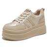 Guofeng women's thick-soled muffin board shoes in the autumn of 2026 new versatile small inner height increase women's shoes