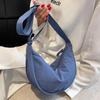 Borsa a tracolla da donna in nylon, borse a spalla piccole, portafogli vintage per ragazze, borse a mano, borsa leggera da spalla/ascella, borsa a mano a forma di raviolo