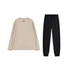 Li-Ning Letter Print Trendy Loose Cotton Skin-Friendly Versatile Round Neck Long Sleeve Pullover Casual Sports Suit Unisex Sweatshirt YWDV57-2-AKL73-4