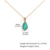 Irregular Waterdrop Necklace Pendant for Women, Aesthetic Crystal Healing CZ Stone Spiritual Jewelry