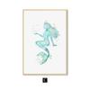 Nordic Abstract Blue Mermaid Wall Art Canvas Painting Modern Minimalist Posters and Prints Picture for Living Room Home Decor