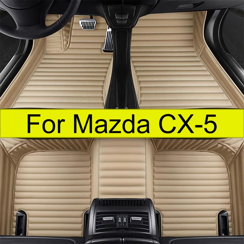Car Floor Mats For Mazda CX-5 2017 2018    Auto Foot Pads Automobile Carpet Cover Interior Accessories