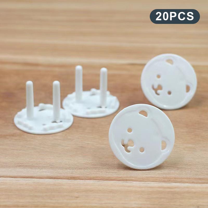 

20/50Pcs Bear Eu Power Socket Electrical Outlet Kids Child Safety Guard Protection Anti Electric Shock Plugs Protector Cover A1