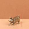 Brass Copper Handcrafted Set of Twelve Zodiac Animal Ornaments: Rat, Ox, Tiger, Rabbit, Dragon, Snake, Horse, Sheep, Monkey, Rooster, Dog, Pig.