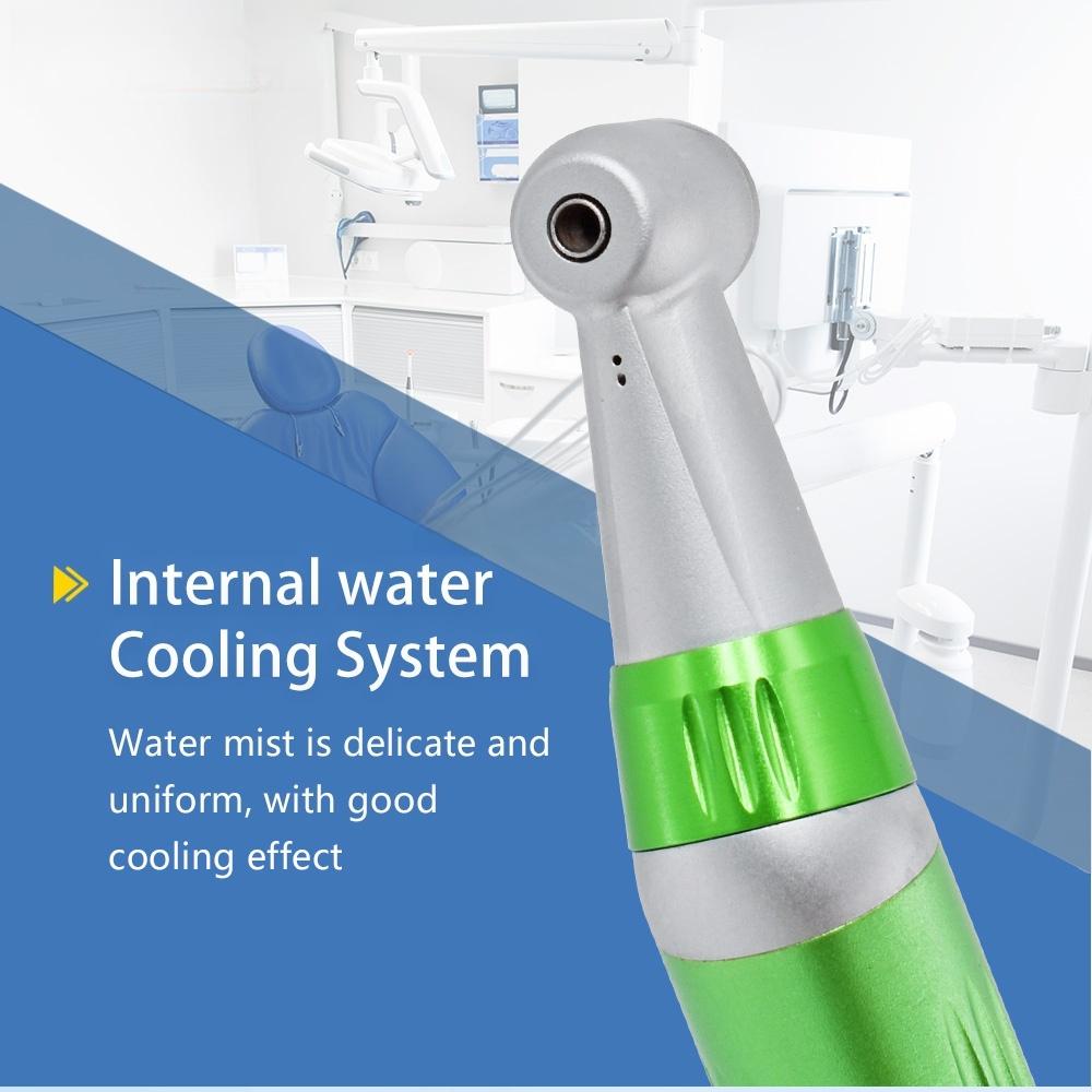 2/4Holes Turbine Handpiece Green Low Speed Handpiece Kit Air Turbine Straight Contra Angle Air Motor Inner Water Spray