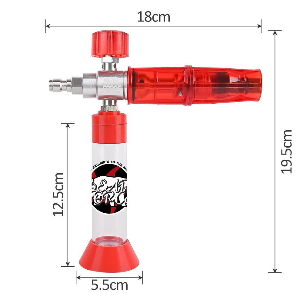 BEAR FORCE Mini Schaumkanone Pro mit Magnetfuß und 1/4 Schnellanschluss, Autowaschseifenspender für dicken Schaum