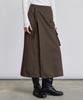 Itove Seoul Cargo Long Wrap Skirt Dg