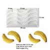 Wiederverwendbare Keksausstecher Bananenform Schokoladenform Niedliche Backformen für Kuchen Cupcake
