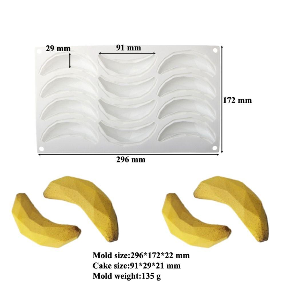 Wiederverwendbare Keksausstecher Bananenform Schokoladenform Niedliche Backformen für Kuchen Cupcake