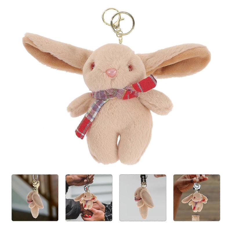 Rabbit Charms Stuffed Animal Pendant Bright Color 9.1×5.5×2.4in Bag Decor 1Pcs