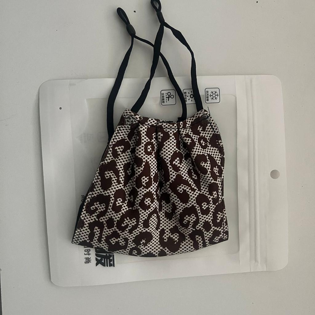 Autumn and Winter Leopard Print Warm Dustproof Windproof Skin-friendly Transparent All-match Mask