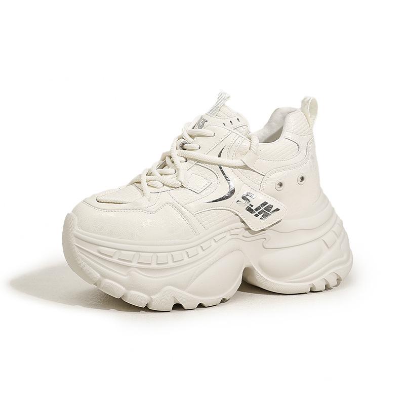 Platform Dad Shoes Women's 2025 Autumn and Winter New Lace-up Versatile Casual Sports Shoes Muffin Non-slip Inner Height-increasing Women's Shoes