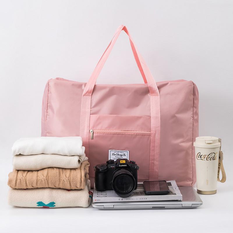 Folding Travel Bag Large Capacity With Telescopic Handle For Travel And Storage