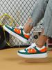 MCTIN Women Casual Shoes Breathable Platform Sneakers Couples Non Slip Leather Skateboard Shoes