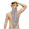 Parent-Child Viking Horn Beanie Hat With Mustache Warm Knit Cap Kids Adults Winter Festival Party Costume