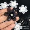 Handmade Crystal Yarn Flowers, Three-Dimensional Flower Beads, Creative Diy Processing Accessories For Wedding Dress Headgear