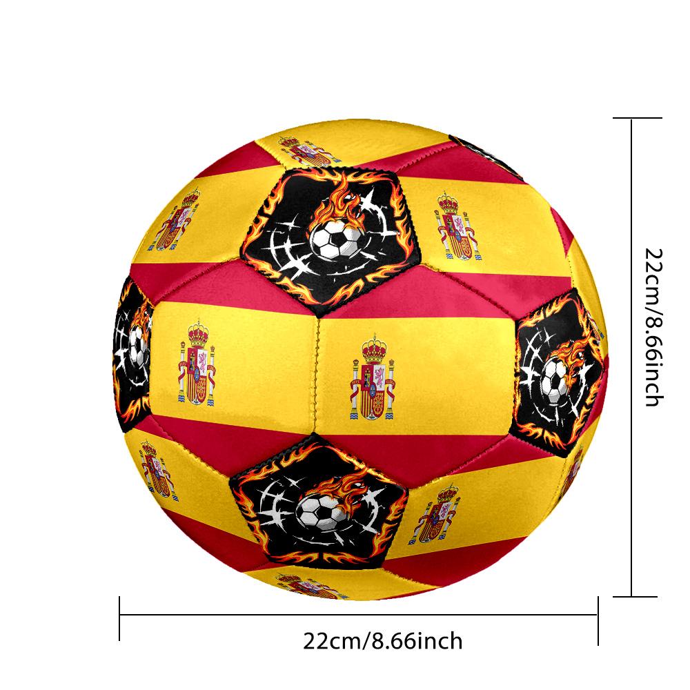 1pc Spanish Sports Theme Size 5 Soccer Ball Professional Match Training Football Indoor &Outdoor Sports Ball Lightweight Durable C6644