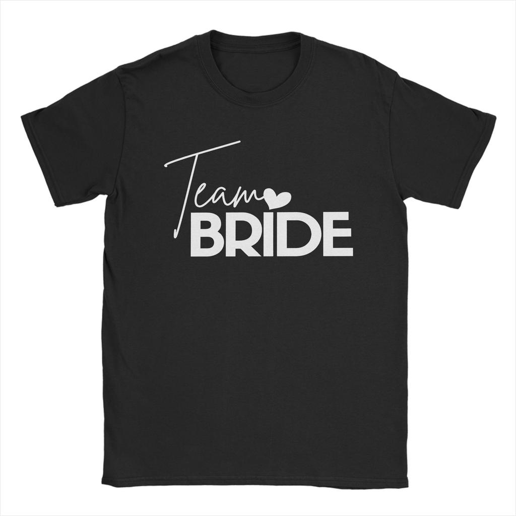 Unisex Hearts Bride Bachelorette Party Team Wedding T Shirt Cotton Tops Fashion Short Sleeve Tees Birthday Present TShirts