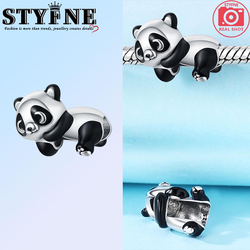 Copper Black Charm Cute Panda Bat Beads Suitable For Diy Birthday Party Gift Jewelry Bracelet Accessories