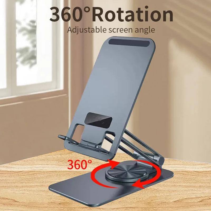 JMARY MK-60 Portable Desktop Folding Tablet Holder Anti-Slip Mobile Phone Stand for iPhone 16/16 Plus/16 Pro/16 Pro Max