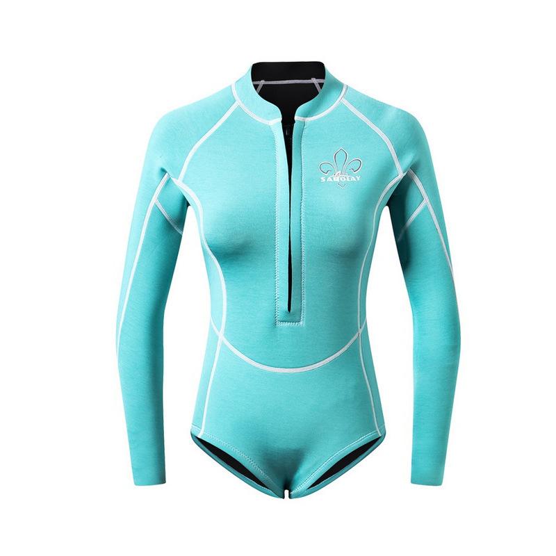 Diving Suit Set Wet And Warm Snorkeling Suit For Women With Long Socks 2MM Jellyfish Diving Adult One-piece Surfing Suit