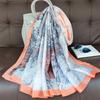 180*90cm muffler fashion Luxury Brand Scarf Women New Style Fashion Color Matching Print Silk Lady Popular Headcloth Beach Shawl
