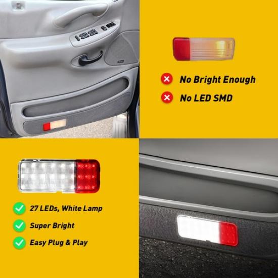 Pair Interior Panel Door Courtesy LED Lamp L&R Fit 1997-2002 Ford Expedition