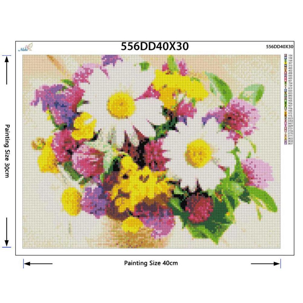 Diamond Embroidery Vase Flower 5d Diy Diamond Painting Full Round Diamond Paint Diamond Round