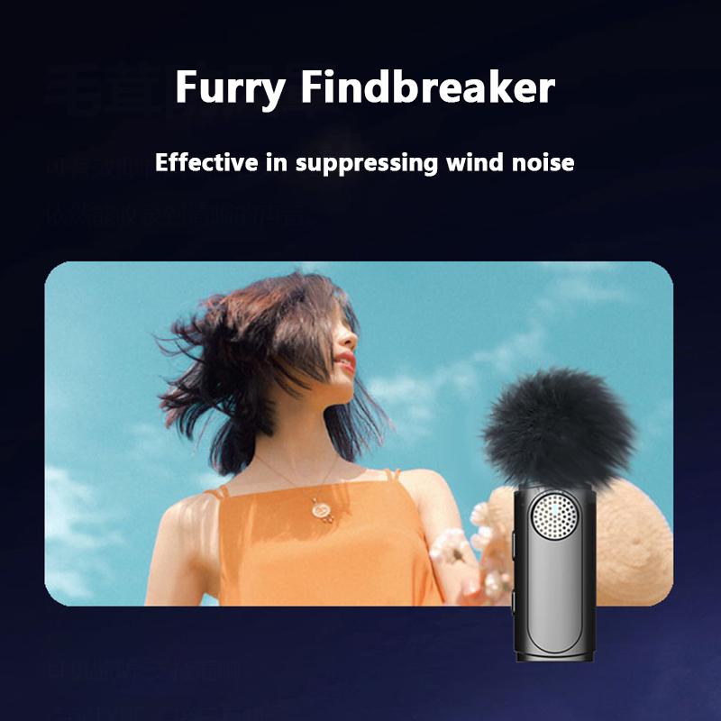 Wireless Lavalier Microphone Portable Noise Canceling Audio Video Recording Live Interview Mic For iPhone 3.5 audio interface TC