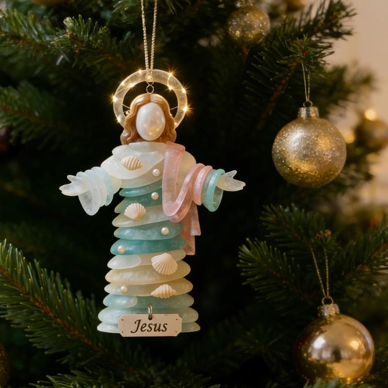 Portable Acrylic Figure Hanging Decoration Perfect for Office and School Festival Decoration Christmas Accessory