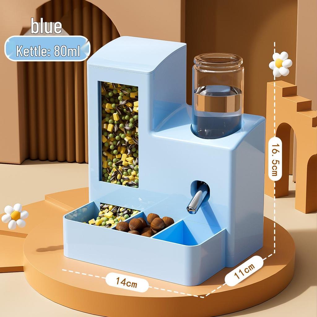 Golden Hamster All-in-One Feeder & Leak-Proof Water Dispenser