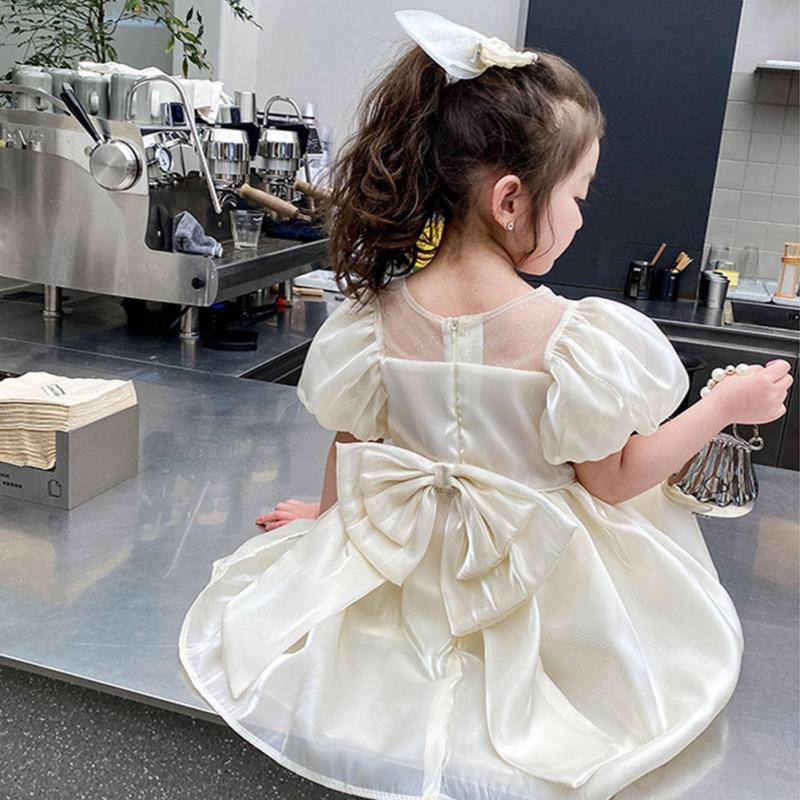 Sommerkleid für Mädchen, Puffärmel, Prinzessinnenkleid, süßes Geburtstagskleid