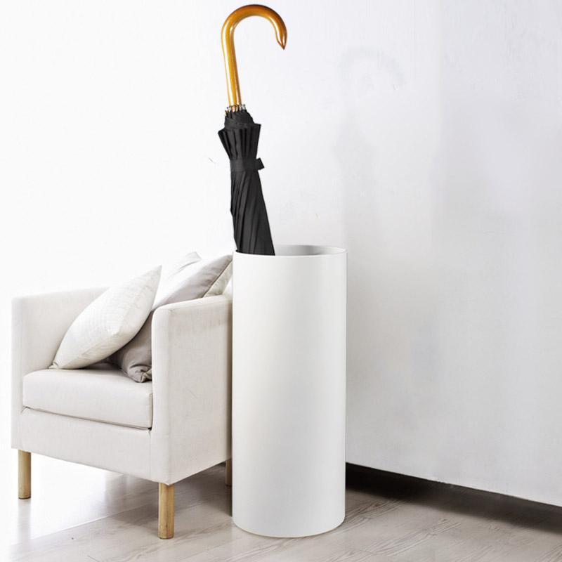 Suporte de Guarda-chuva de Plástico Design Europeu Arte Vaso Redondo Grande Balde de Armazenamento para Sala de Estar Hall de Hotel Suporte de Guarda-chuva