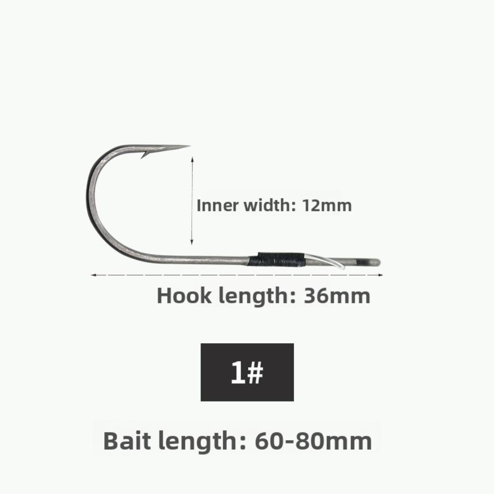 10pcs High Carbon Steel Straight Handle Hook Ptfe Coated Anti Hook Grass Texas Bass Hook Silent Fishing Tool Bass Fishing
