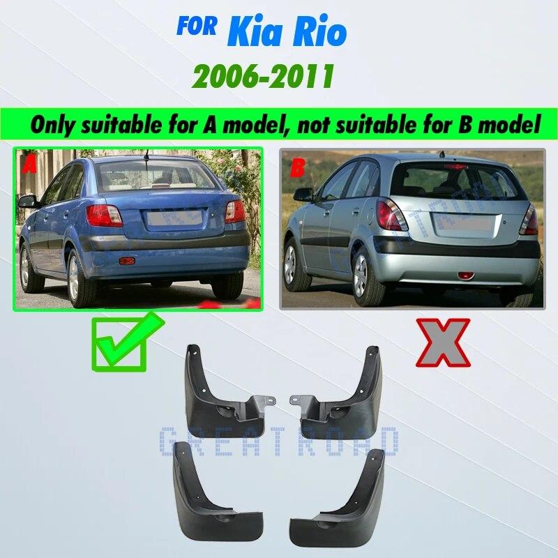 

Автомобильные брызговики для Kia Rio 2006-2011, новый Pride, 4-дверный седан, брызговики, брызговики, брызговики Fender 2007 2008 2009 2006-2011