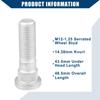 Hihaha Wheel Stud Bolt #28365-FE001/28365FE000 M12-1.25 Fits Subaru WRX 13-23 Toyota 86 17-20 Front